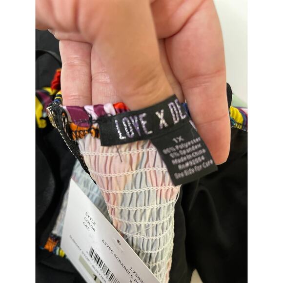 Love X Design Womens Multicolor Bustier Halter Top NEW 1X Subway Stop - Picture 11 of 12